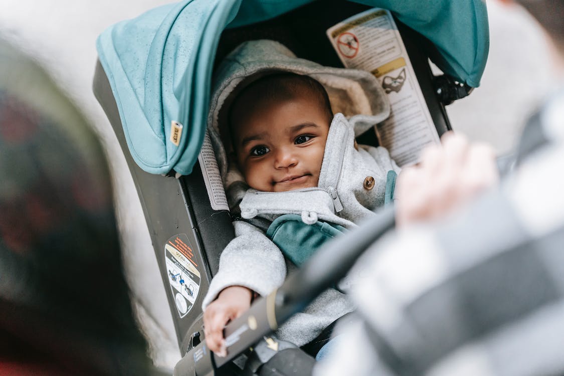 Baby in the pram online